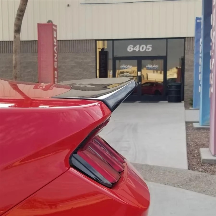 AC Style Carbon Fiber Ducktail Rear Spoiler for Dark Horse S650 GT with High Polished Finish